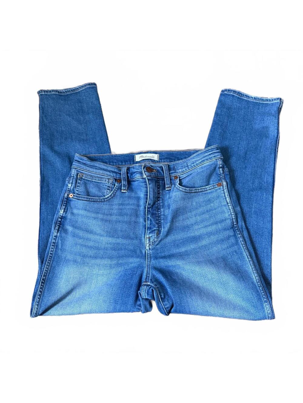 madewell stovepipe straight leg jeans